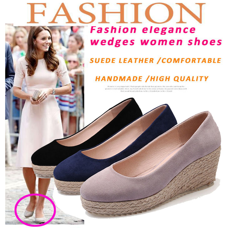 EAGSITY Suede Wedges shoes Pum - огляд і ціна Wedge Espadrille Women