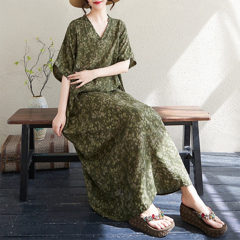 Summer V-Neck Loose Cotton Lin - огляд і ціна Linen Dress Wrap