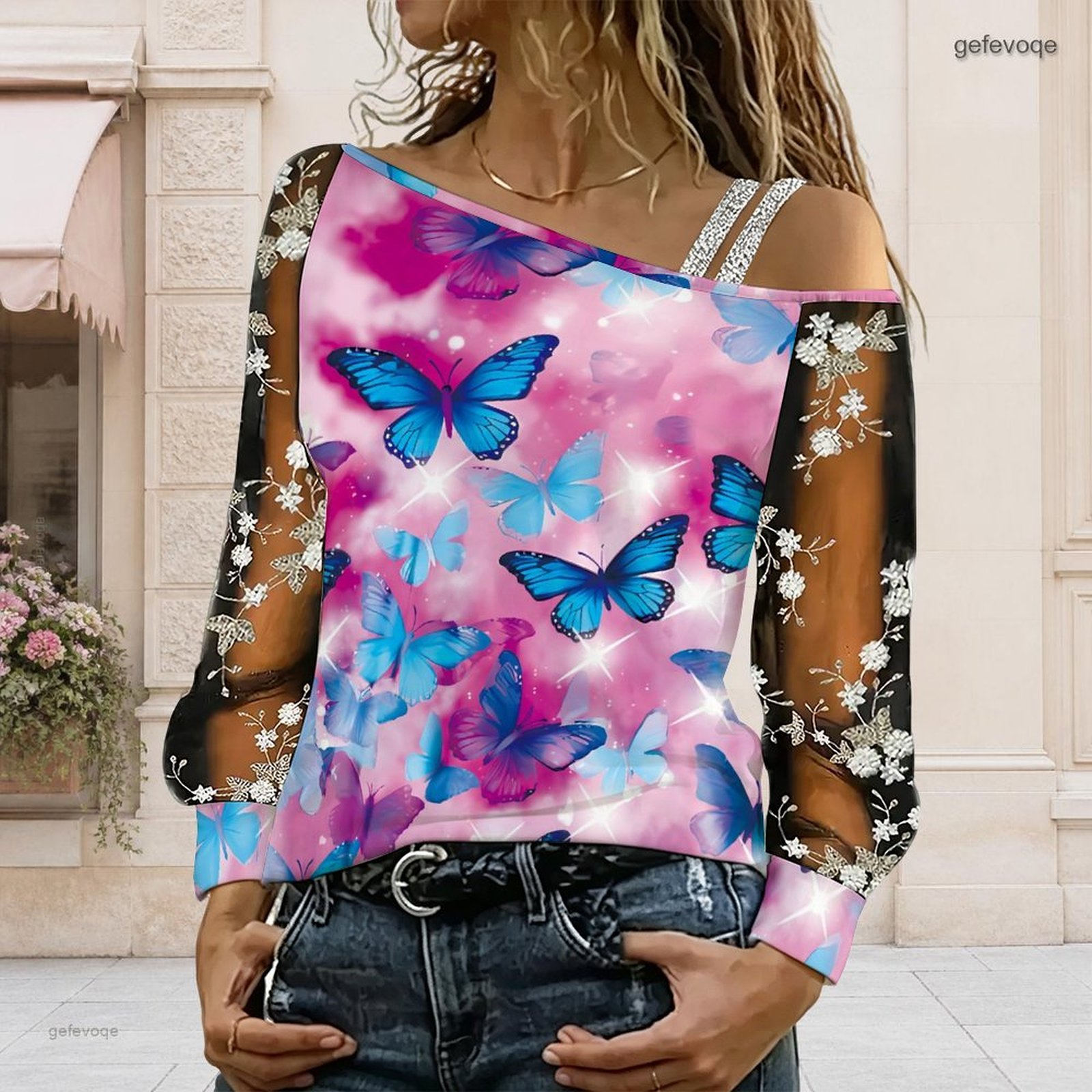 Women Off Shoulder Blouse Asym - огляд і ціна Blouse Off Shoulder