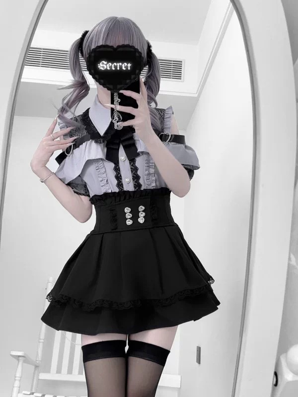 Gothic Style Shoulder Bared Sh - огляд і ціна Blouse Off Shoulder